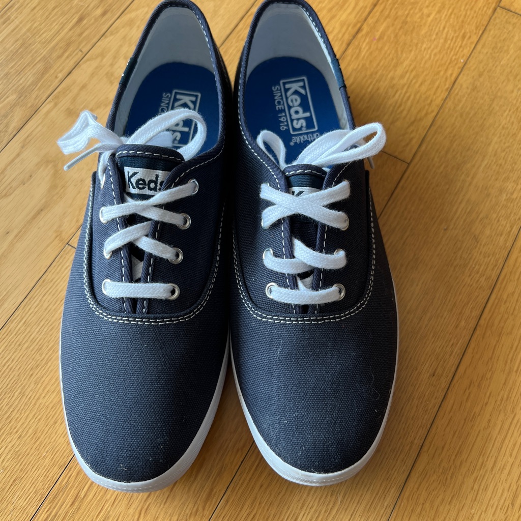 Keds Wf34200 Womens Champion Originals Sneakers Casual Blue Canvas Size 7